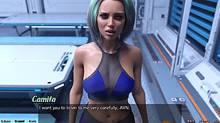 Stranded in Space - Hard Talk with Femdom Military Girl