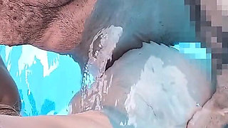 Pool Sex: Silicone Lube and Creamy Finish