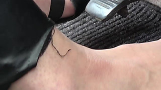 Nicol Pedal Pumping Old Vw Multivan - High Heels to Barefoot Revving (4k Resolution)