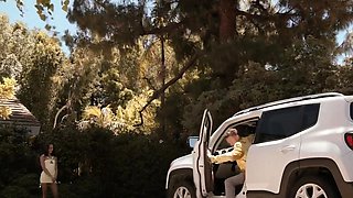 Cute teens blowjob and doggystyle fuck