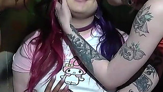 Three Beautiful Girls Playing with One Another