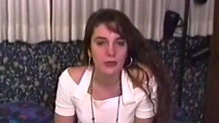 Retro first timer pussyfucked by an oldman