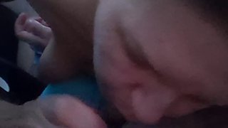 Amateur milf blowjob in car