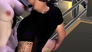 3D Hot Cosplay Stripper Naked Her Perfect Ass Got Fucked so Hard