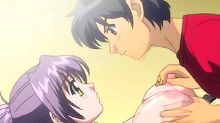 Anime beauty shows nerdy boyfriend good sex by riding him hard