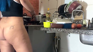Cooking and Undressing, Feeling Really Good.
