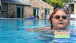 Nurse Vicki Models Her New Bikini by Pool Flashes You Then