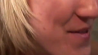 Small tits blonde gets creampied