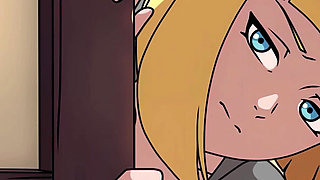 Naruto: Kunoichi Trainer - 18yo Virgin Blonde Young Babe Samui Gives Blowjob, Rides Her First Cock and Has Her First Anal Sex