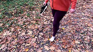 Walking Naked Through the Woods After Her Vagina Slapping