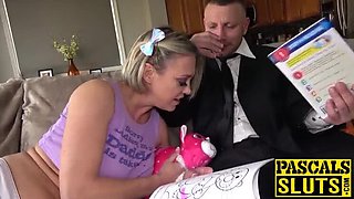 Dee Williams Dominated by UK Stud - Rough Anal, Gagging & Cum in Mouth