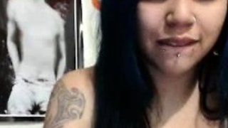 Big boobs milf masturbates with her dildo