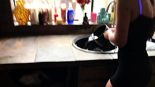 Classy amateur teen fucked deeply doggystyle