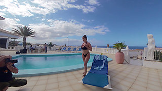 Backstage Lady Lyne in Tenerife at the Pool