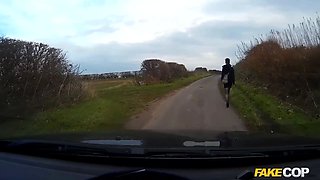 Whorey us milf in black fishnets banged by a uk policeman - faux cop