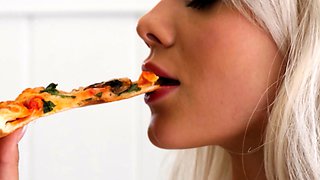 Petite blonde MILF passion striptease