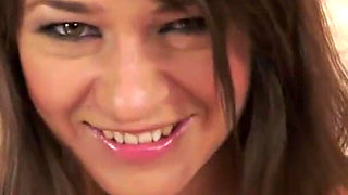 Cute hairy girl gets her pussy fingered