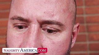 Naughty America featuring Danny Mountain and Aria Sloane's brunette sex