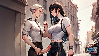 Femboy's City Street Cum Splash Is the Hottest, Most Impressive Femboy XXX!