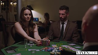 Neon Night: Blonde and Brunette's Poolside Passion -Ivy Wolfe, Janice Griffith