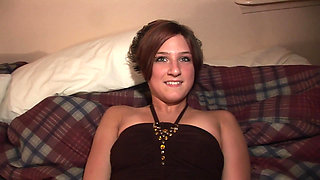 Brunette fingers pussy after hours