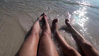 Amateur outdoor beach fuck