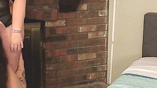 4'10" Short Thick Latina Serves Tall Redhead Domme Mommy and Her Husband