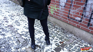 German Scout - Huge Ass German Tattoo Model Mandy Heart Pick up for Casting Fuck