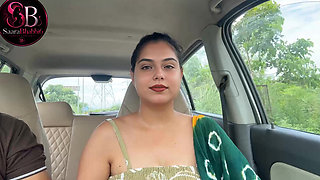 Doggystyle Handjob for Friend in Car Outdoors - Risky Sex Hindi Audio