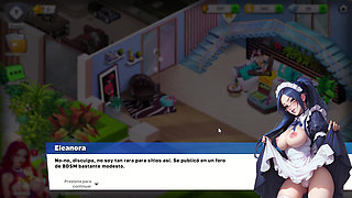 We start in the hot village