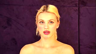 Small tit girl Georgia Jones masturbating in panties