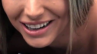 Kayley Gunner Realtor Strips Big Tits - Shaved Pussy Ride & Booty Cumshot