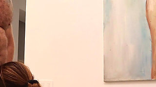 Picked up in Rome! Risky Villa Sex with No-panties MILF - Massive Creampie Finish
