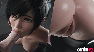 Yuffie Final Fantasy 7 Completely Nude Blowjob Service - Wet & Messy 4K 3D Animation
