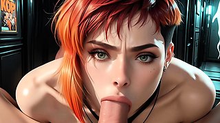 Redhead street siren fucks you hard in the public alley