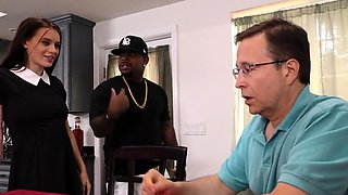 Lana Rhoades Fucks A Black Guy In Front Of Her Brother And