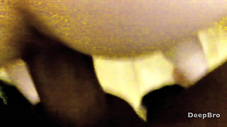 POV my huge cock stretches her tight pussy