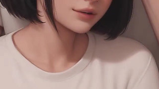 Obsessed Lucy #4, She Uses Her Feet, Animated Cute Roommate Porn Game