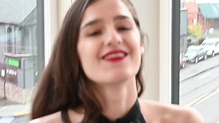 Skinny Hair All Natural Teen with Dildo