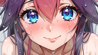 Pink pockets monster girl masturbates legs spread on the floor aheago