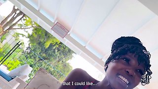 This BUSTY EBONY TEEN riding my cock