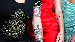 Spit Swallow Lesbian Domination - Four Girls and Liters of Spit Swallow