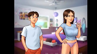 Jenny's big nips in summertime saga gameplay