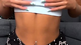 Blonde emo amateur solo masturbation