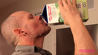 Milked & Bred Mistress Stellina Obscura Humiliates Husband with Sissy Hucow Transformation, Milking, Pegging & Toilet Play 108