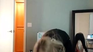 Busty blonde mature solo masturbation for webcam