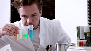 Pervy scientist fucks his mom and sister