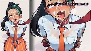 Nemona Squats Down And Gets A Bukake To The Face! - Car Toon