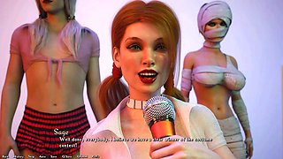 Winning sexy babes get down with animated fantasies