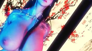 Virtual Temptress Diva: Curves in Motion - 3D Animation Hentai